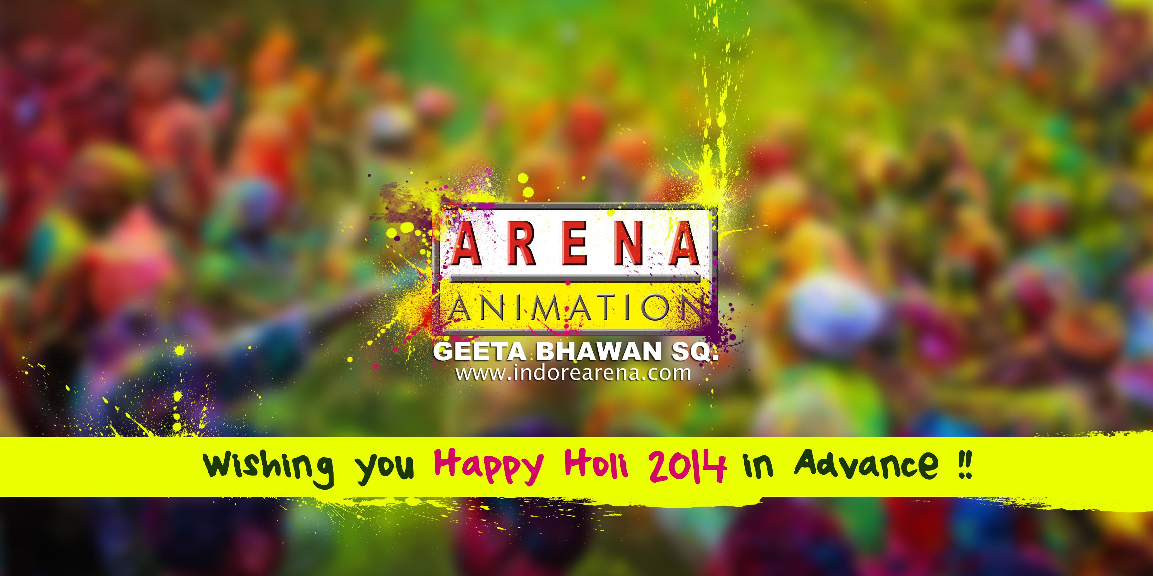 Happy Holi from Team @ Arena Animation Geeta Bhawan, Indore | indorearena